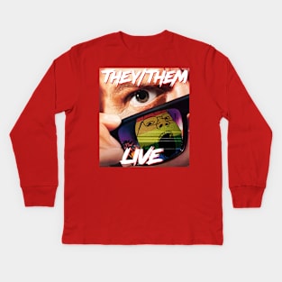 THEY/THEM LIVE Kids Long Sleeve T-Shirt